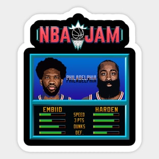 NBA JAM - Philly Basketball Sticker